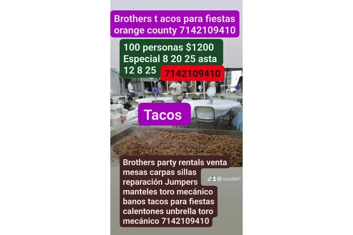 Brothers party rentals venta image 8