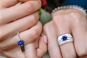 Sapphire Stone Couple Rings en Newark