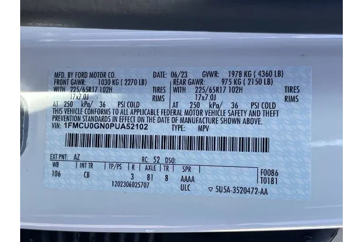 $20772 : Ford Escape 2023 Active 4dr image 6