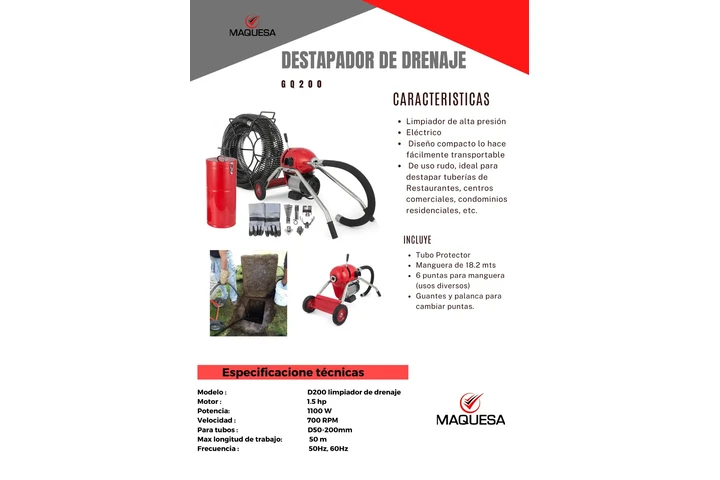 $2400 : Destapador de drenajes JF image 1