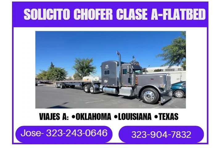 BUSCO CHOFER CLASE:A- Flatbed image 1