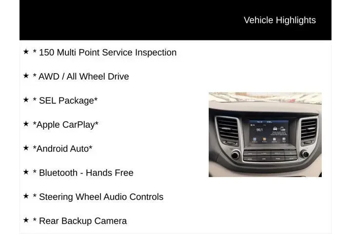 $12900 : Hyundai TUCSON 2018 AWD SEL image 2