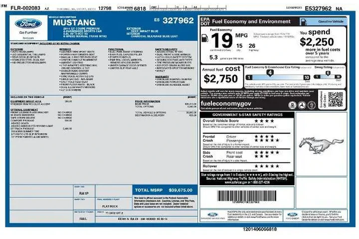 $18390 : Ford Mustang 2014 GT Premium image 6
