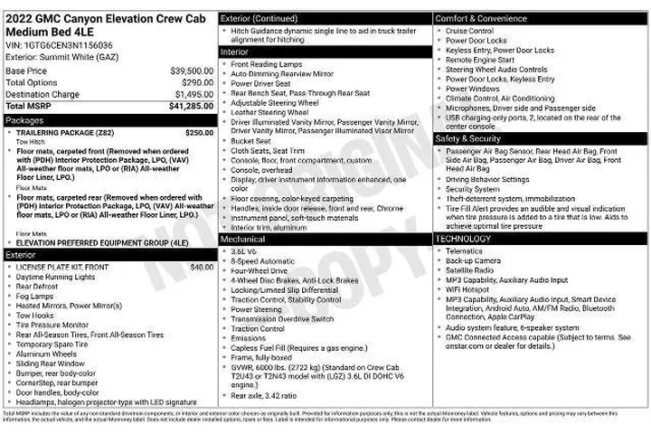 $31998 : GMC Canyon 2022 4x4 Elevatio image 6