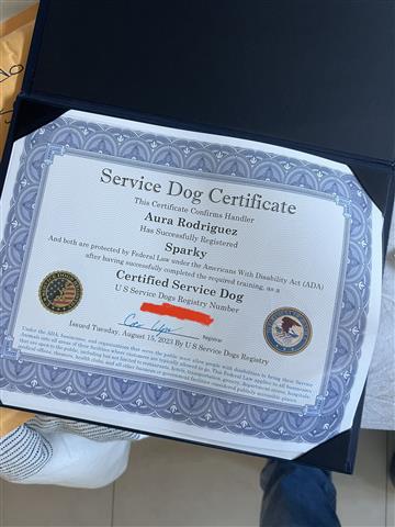 $350 : CERTIFICADO SERVICE DOG image 2