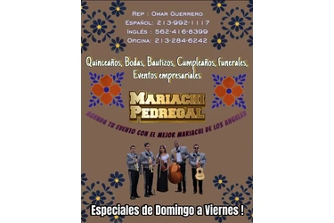 Mariachis 213 9921117 en San Bernardino