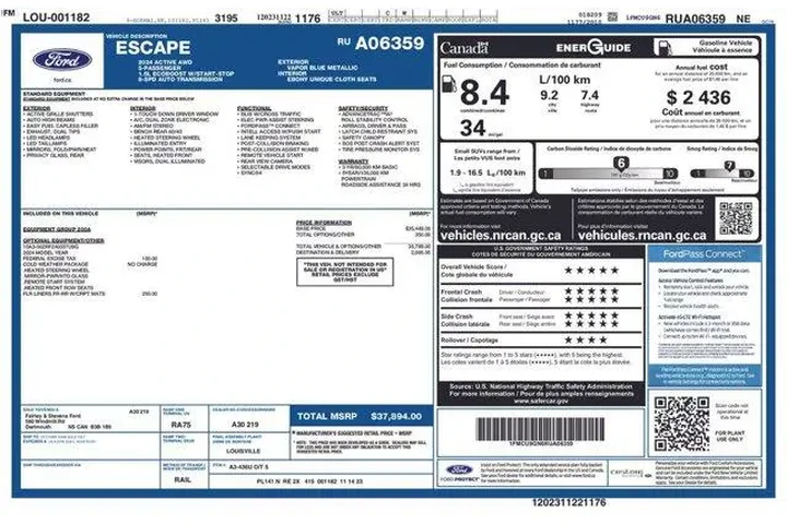 $21995 : Ford Escape 2024 AWD Active image 2