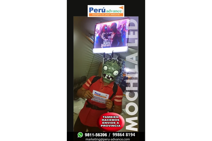 Mochilas y pancartas led image 6