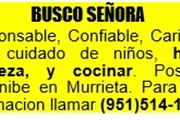 BUSCO SEÑORA-cuidado de niños en Riverside