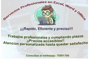 Trabajos en word y excel en La Paz