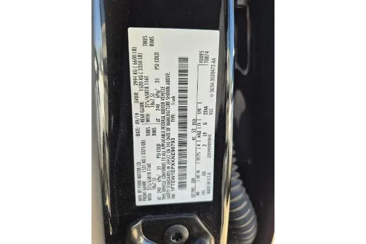 $28591 : Ford F-150 2019 4x4 XLT 4dr image 5