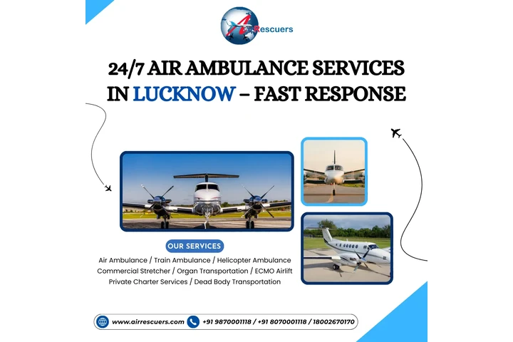 24/7 Air Ambulance Lucknow image 1