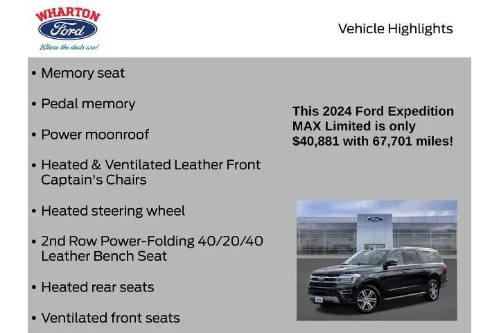 $39986 : Ford Expedition MAX 2024 4x2 image 10