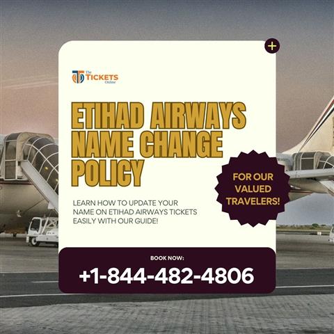 Name Change on Etihad Tickets image 1