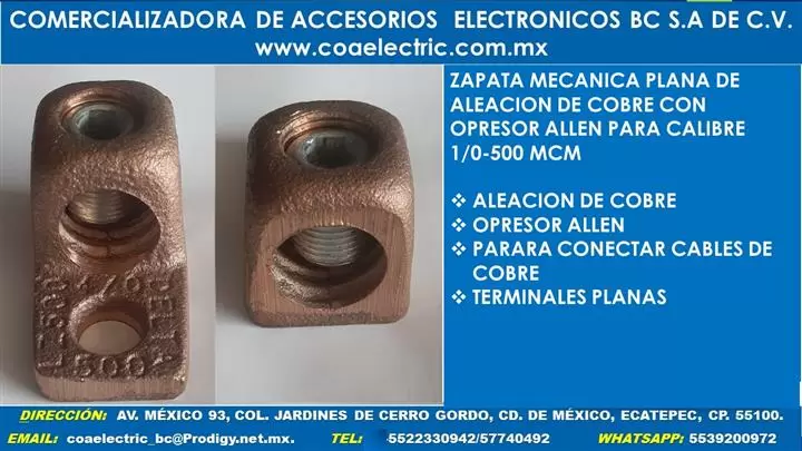 ZAPATA MECANICA DE COBRE image 3