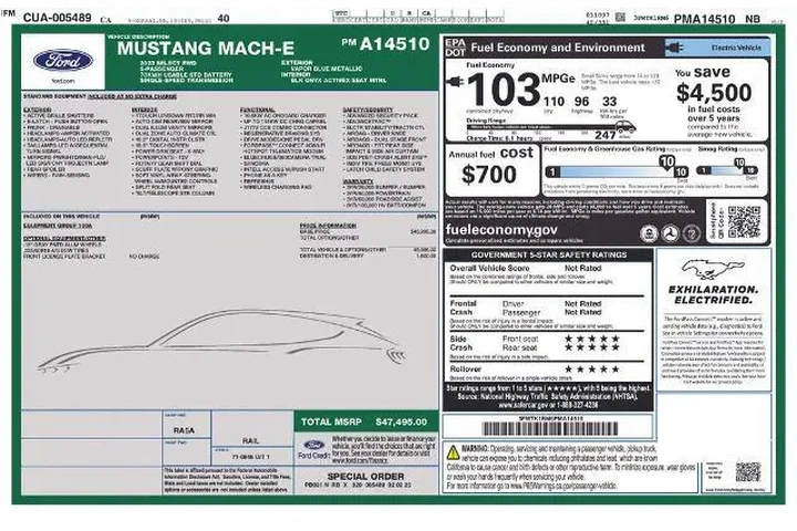 $29085 : Ford Mustang Mach-E 2023 Sel image 2