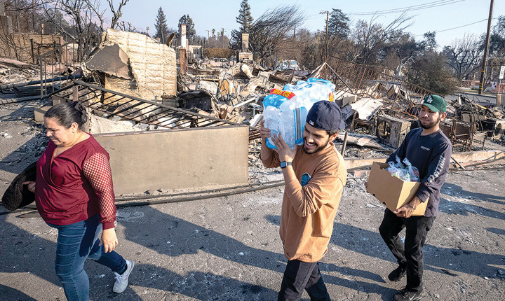 Muchas personas fueron afectadas por los incendios