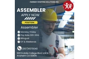 Now Hiring for Assembler!!! en Orange County