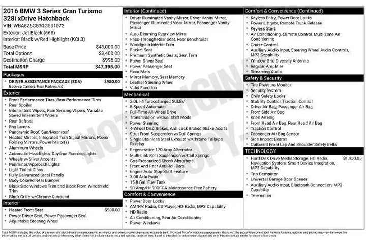 $15192 : BMW 3 Series 2016 AWD 328i x image 2