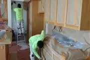 Cabinets refinishing & POPCORN