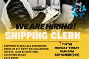 Shipping/Receiving Clerk in OC en Orange County