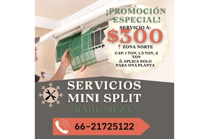 Servicios de mini split $300 image 1