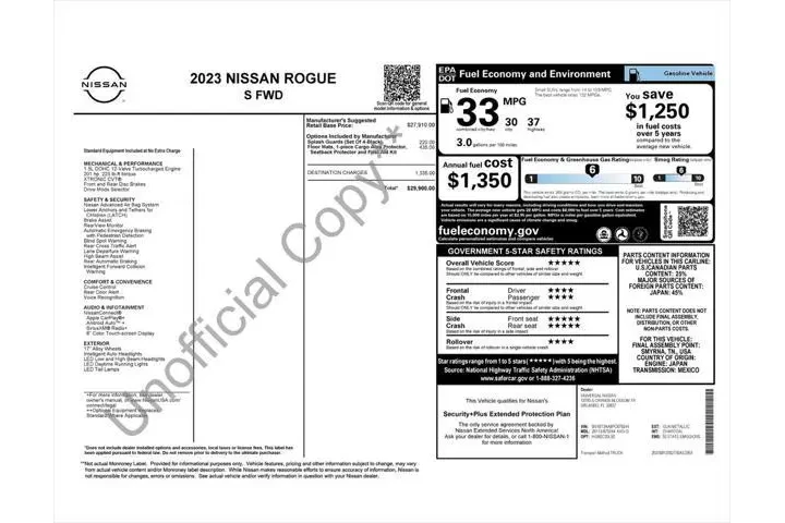 $17987 : Nissan Rogue 2023 S 4dr Cros image 3