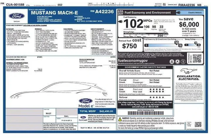 $31497 : Ford Mustang Mach-E 2024 Sel image 4