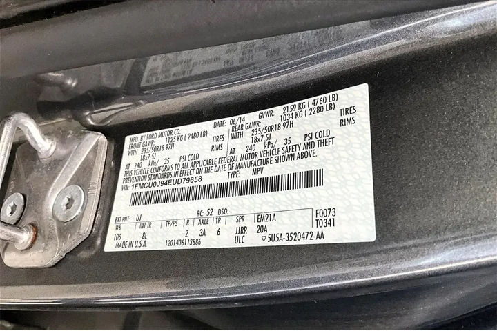 $6781 : Ford Escape 2014 Titanium 4d image 7