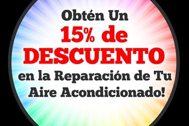 15% descuento en reparaciones en Imperial County