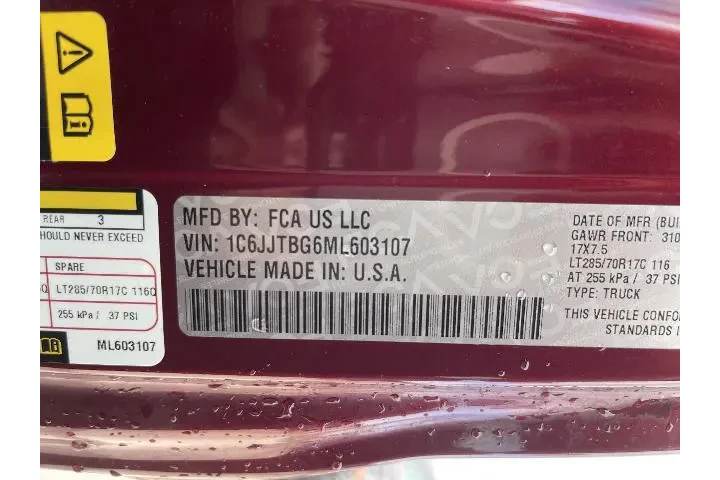 $23479 : Jeep Gladiator 2021 4x4 Rubi image 5