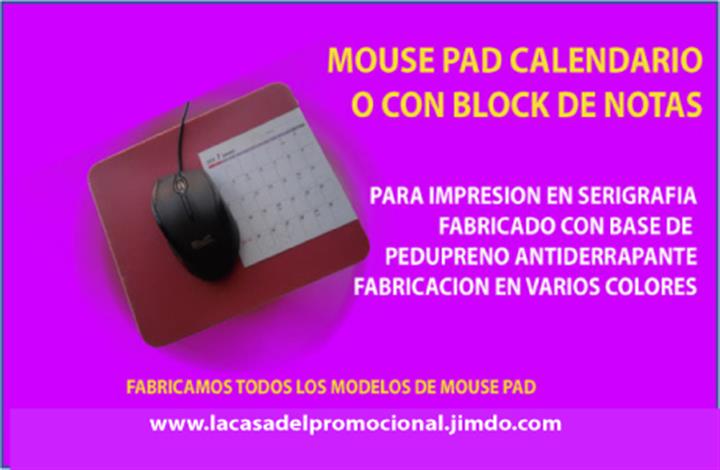 $1 : MOUSE PAD CALENDARIO A COLOR image 6