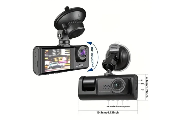 $42 : 1080P Dual Lens Car Dash Cam: image 3