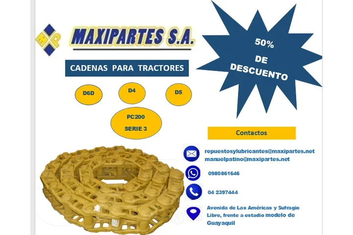 VENTA DE CADENAS PARA TRACTOES image 2
