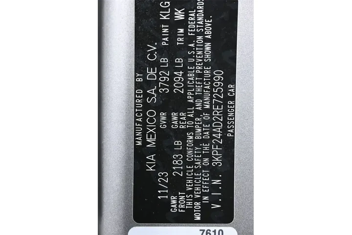 $14998 : Kia Forte 2024 LX 4dr Sedan image 4