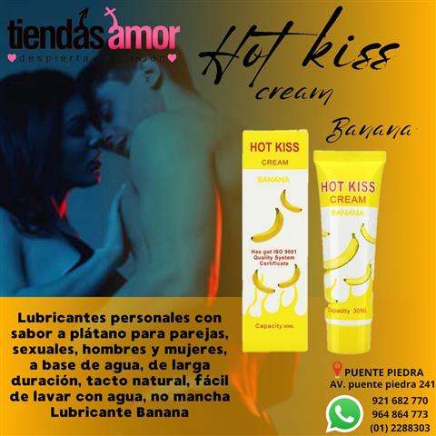 $5 : Hot Kiss Banana Lubricante image 1