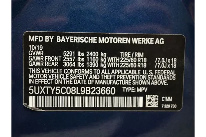 $23244 : BMW X3 2020 AWD xDrive30i 4d image 4