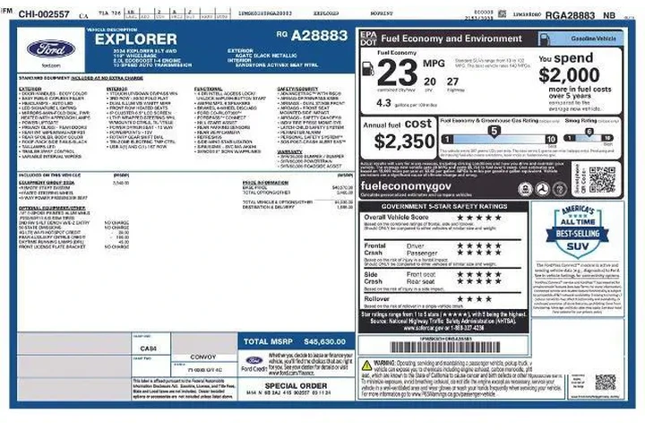 $27300 : Ford Explorer 2024 AWD XLT 4 image 3