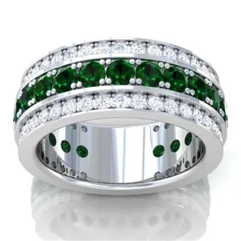 $2606 : Get Emerald Band Ring image 1
