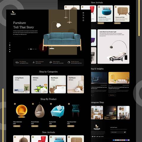 Furniture Shop Landing Page image 1