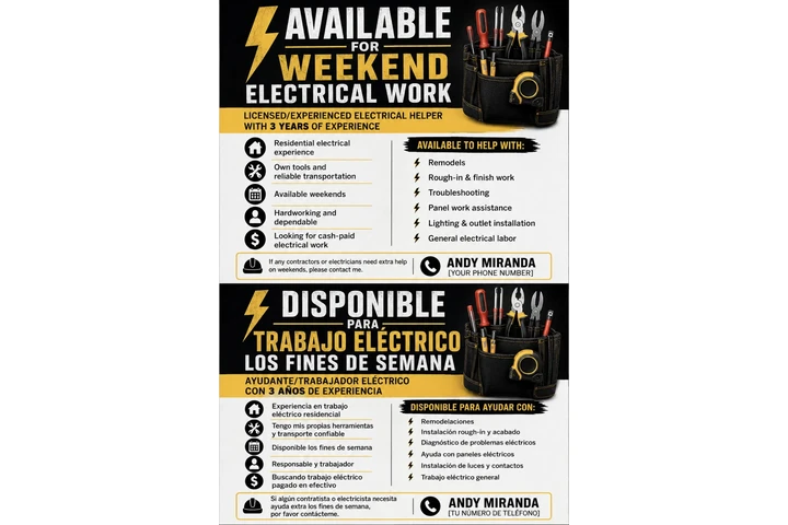 Busco Trabajo Electrico image 1