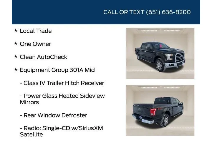 $18998 : Ford F-150 2016 4x4 XLT 4dr image 5