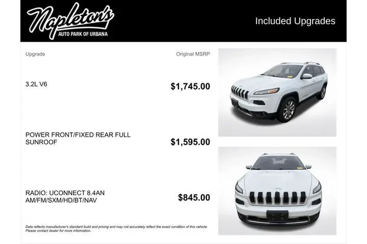 $10000 : Jeep Cherokee 2015 4x4 Limit image 2