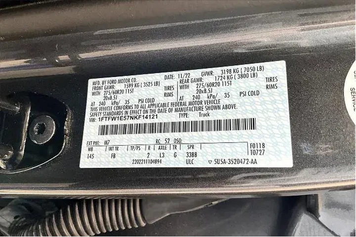 $39070 : Ford F-150 2022 4x4 Platinum image 8