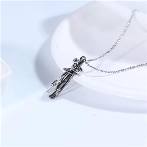 $17 : CoupleHugging Pendant Necklace image 2