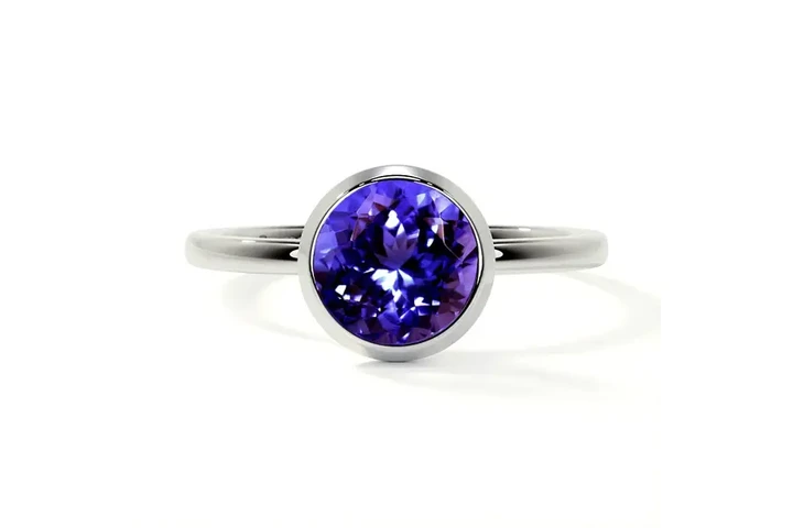 $1729 : Shop Tanzanite Wedding Rings image 1