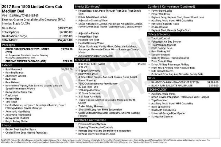 $20900 : Ram 1500 2017 4x2 Laramie Li image 5