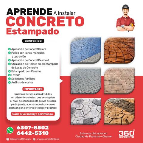 Concreto Estampado Cursos image 1