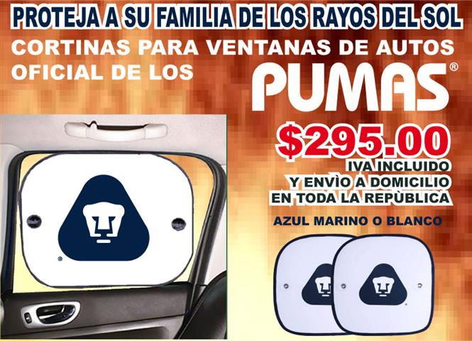 $295 : CORTINAS PARA AUTO PUMAS image 1