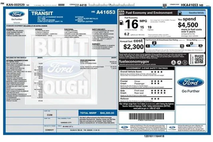 $24995 : Ford Transit 2017 150 XL 3dr image 2